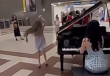 Νεαρή έπαιξε πιάνο στο μετρό Συντάγματος και ένα μικρό κορίτσι χόρεψε στον ρυθμό του τραγουδιού – Δείτε βίντεο