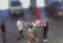 Ραφήνα: Καρέ-καρέ η επίθεση με μαχαίρι σε υπάλληλο και πελάτη σε βενζινάδικο