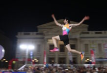 Ο Μίλτος Τεντόγλου νικητής του 3ου Pireaus Long Jump με άλμα στα 8,39 μέτρα και κάνοντας δυο φορές ρεκόρ αγώνα