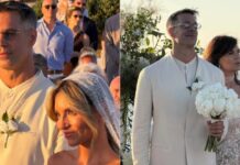 Αθηνά Οικονομάκου – Bruno Cerella: Οι όρκοι που αντάλλαξαν, η τρυφερή αγκαλιά και τα ελληνικά του γαμπρού