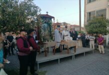 Λιτάνευση της Ιεράς εικόνας του Αγίου Ιωάννου του Προδρόμου στο Δοκίμι Αγρινίου