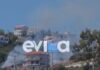 Φωτιά στην Εύβοια: Στο Αλιβέρι δίπλα σε σπίτια
