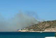 Φωτιά στον Χάρακα Κερατέας: Μήνυμα του 112 για ετοιμότητα