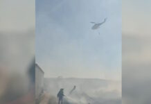 Φωτιά στο Περιβολάκι Θεσσαλονίκης – Ήχησε το 112 για προληπτική εκκένωση προς Λαγκαδά