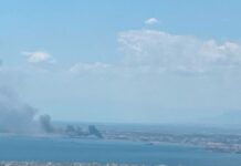 Φωτιά στο Καλοχώρι Θεσσαλονίκης – Μήνυμα από το 112 «παραμείνετε σε εσωτερικούς χώρους, κλείστε τα παράθυρα»