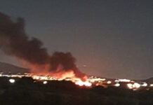 Φωτιά σε εργοστάσιο ανακύκλωσης στο Μαρκόπουλο
