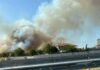 Φωτιά στην Πυλαία – Μήνυμα του 112 για ετοιμότητα