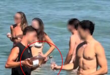 Πάρος: Αδιανόητο βίντεο με υπάλληλο beach bar να σερβίρει κρασί σε πελάτες μέσα στη θάλασσα