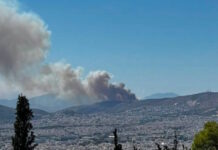 Φωτιά στην περιφερειακή Αιγάλεω στο ύψος του Σκαραμαγκά – Μήνυμα του 112 για ετοιμότητα