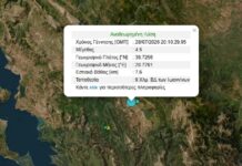 Σεισμός 4,5 Ρίχτερ στα Ιωάννινα – Αισθητός στις γύρω περιοχές