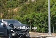 «Τρελή πορεία» φορτηγού στη Νεμέα: Έσπασε τις μπάρες, πέρασε στο αντίθετο ρεύμα και καρφώθηκε σε αυτοκίνητο – 3 τραυματίες