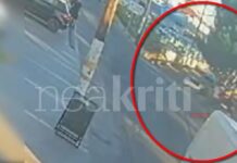 Ηράκλειο: Καρέ-καρέ η στιγμή που ο μεθυσμένος τουρίστας διέλυσε με το τζιπ του αυτοκίνητα και τούμπαρε στη μέση του δρόμου