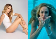 Ντορέττα Παπαδημητρίου: Οι εντυπωσιακές πόζες της με πολύχρωμο μπικίνι κάτω από το νερό