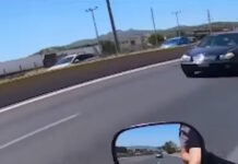 Αδιανόητο βίντεο με ηλικιωμένη να οδηγεί ανάποδα στην Αθηνών – Κορίνθου στο ύψος της Μαγούλας