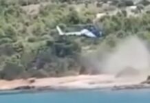 Σπέτσες: Ελικόπτερο προσγειώθηκε σε παραλία μπροστά στους λουόμενους – Συνελήφθη ο πιλότος