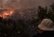 Φωτιά στην Κάρπαθο, στην περιοχή Σάνταλο