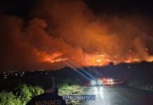 Φωτιά στην Κεφαλονιά: Μηνύματα από το 112 για εκκένωση 7 περιοχών – Μία σύλληψη για εμπρησμό