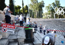 Παναθηναϊκό Στάδιο: Άρχισαν οι εργασίες για τον καθαρισμό των μαρμάρων