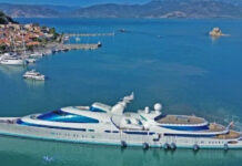 Στο Ναύπλιο το super yacht «Yas» 141 μέτρων της βασιλικής οικογένειας των Ηνωμένων Αραβικών Εμιράτων