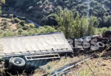 Τραγωδία στη Λακωνία: Νεκρός ο 48χρονος οδηγός φορτηγού που έπεσε σε γκρεμό – Τραυματίας ο συνοδηγός