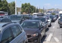Τελωνείο Ευζώνων: Ουρές χιλιομέτρων με αναμονή πάνω από 4 ώρες στο ρεύμα εισόδου