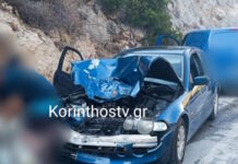 Σοβαρό τροχαίο στην Κόρινθο: Τραυματίστηκε βαριά άνδρας που βρισκόταν πίσω από το αυτοκίνητό του
