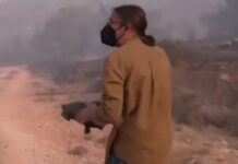 Φωτιά στον Κουβαρά: Η στιγμή που ρεπόρτερ της ΕΡΤ σώζει χελώνα από τις φλόγες