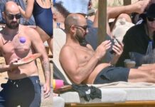 Ο Βασίλης Σπανούλης και η Ολυμπία Χοψονίδου σε χαλαρές στιγμές σε παραλία στην Πάρο