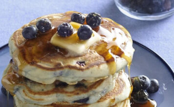 Pancakes με γιαούρτι, blueberry & λεμόνι σε 20