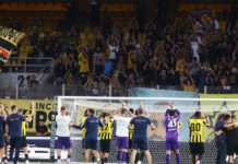 Η ιαχή «Μεντιλίμπαρ» ακούστηκε από τους οπαδούς της ΑΕΚ, στις εξέδρες της «Allwyn arena»