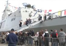 Θεσσαλονίκη: Η φρεγάτα «Κίμων» υποδέχεται το κοινό – Ουρές στο λιμάνι για μια ξενάγηση