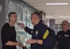 Η αγκαλιά του Γιασικεβίτσιους με τον Διαμαντίδη στο Telekom Center Athens, ενόψει του Παναθηναϊκός – Φενέρμπαχτσε