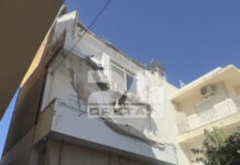 Τρόμος στο Ηράκλειο: Κατέρρευσε τμήμα πολυκατοικίας τα ξημερώματα – Σοκαριστικές εικόνες