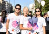 H Νατάσα Παζαΐτη στο Race for the Cure μαζί με τα δίδυμα παιδιά της, Αλίκη και Αλέξανδρο