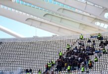 Παναθηναϊκός – Αστέρας Τρίπολης: Πανό με τραγούδι του Μαζωνάκη από τους Αρκάδες στο ΟΑΚΑ