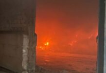 Τρίκαλα: Μεγάλη φωτιά σε εργοστάσιο βαμβακιού – Καίγονται έξι αποθήκες