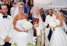 Εβίτα Μιχαλοπούλου – Φίλιππος Βαρβέρης: Πλούσιο φωτογραφικό υλικό από τον χλιδάτο γάμο στη Μύκονο
